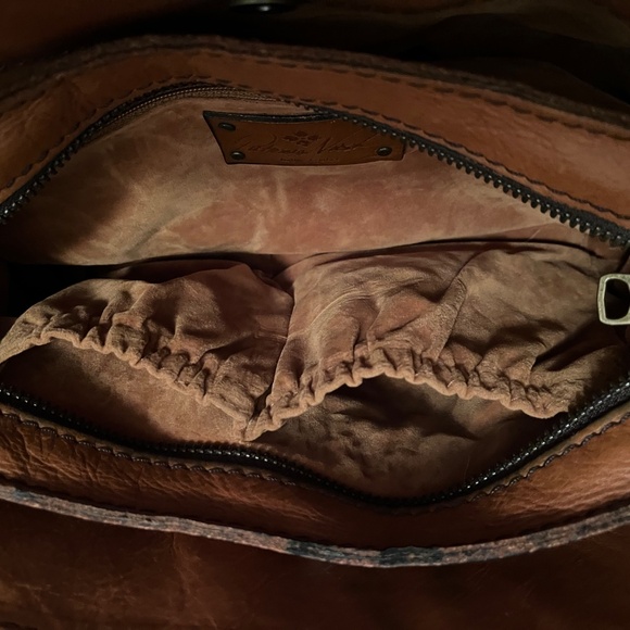 Patricia Nash Italian Leather PatchWork Tote HandBag Purse - Picture 10 of 12